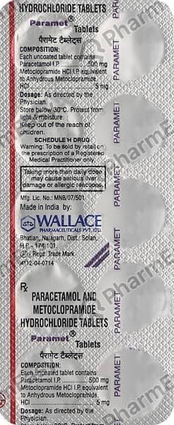 Paramet Strip Of 10 Tablets