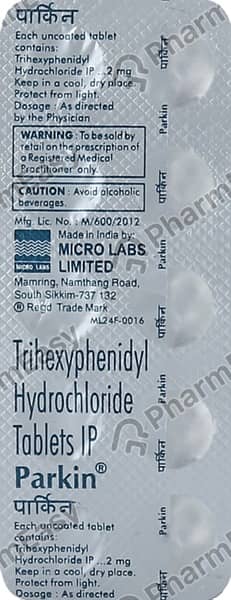 Parkin 2mg Strip Of 10 Tablets