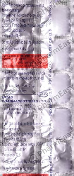 Pexep Cr 12.5mg Strip Of 10 Tablets