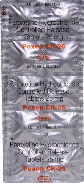 Pexep Cr 25Mg Strip Of 10 Tablets