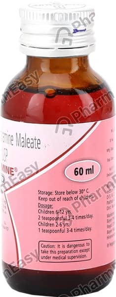 Polaramine Paediatric Bottle Of 60ml Syrup