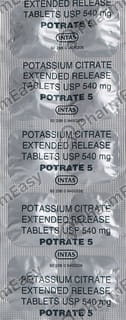Potrate 5mg Strip Of 5 Tablets