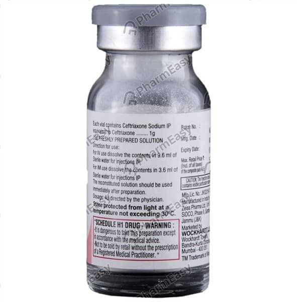 Powercef 1gm Dry Vial Of 1 Powder For Injection