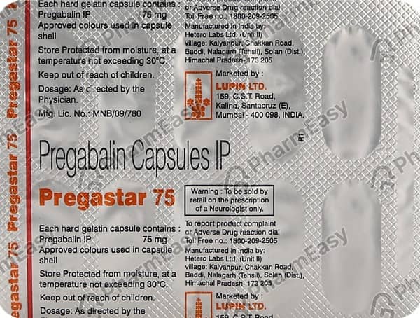 Pregastar 75mg Capsule