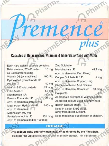 Premence Plus Strip Of 15 Capsules