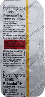 Primolut N 5mg Strip Of 10 Tablets