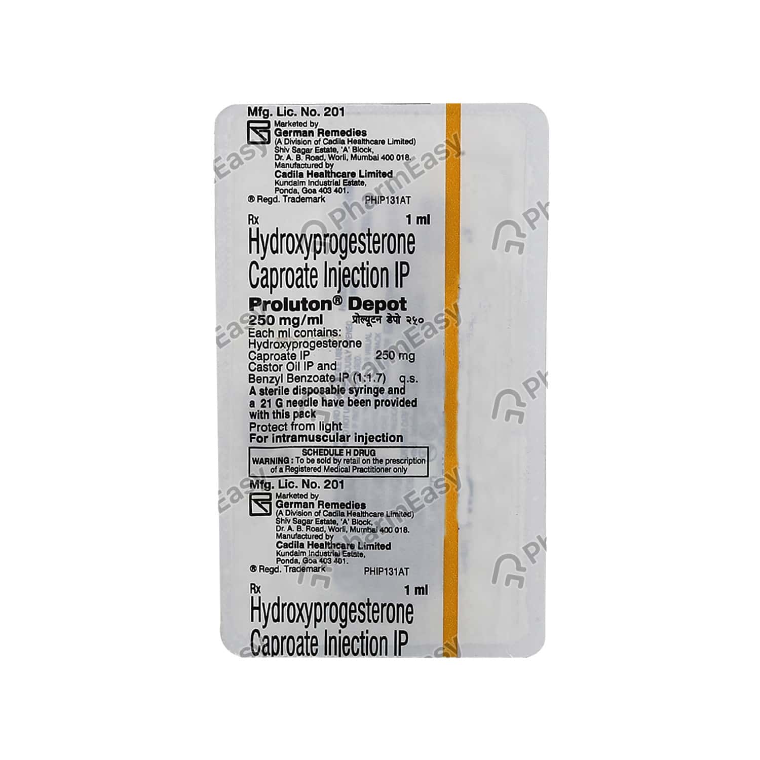 Proluton Depot 250 MG Injection (1) - Uses, Side Effects, Dosage ...