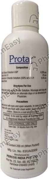 Protar Bottle Of 200ml Scalp Solution