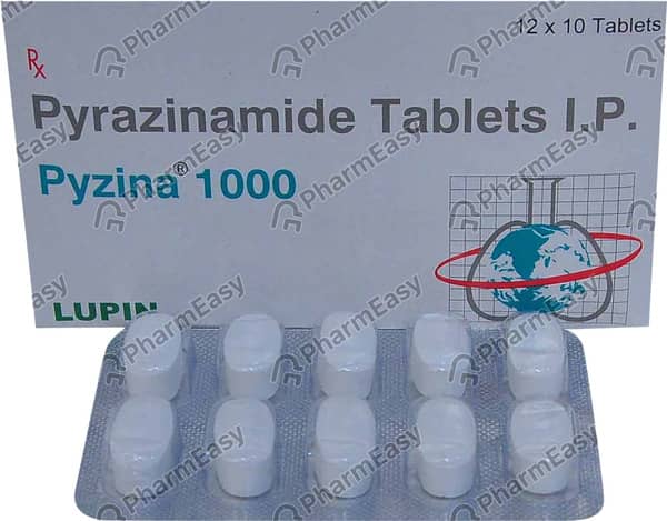 Pyzina 1000mg Strip Of 10 Tablets