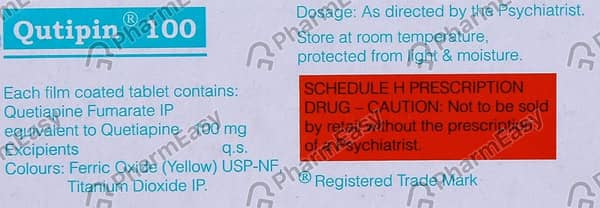Qutipin 100mg Strip Of 10 Tablets