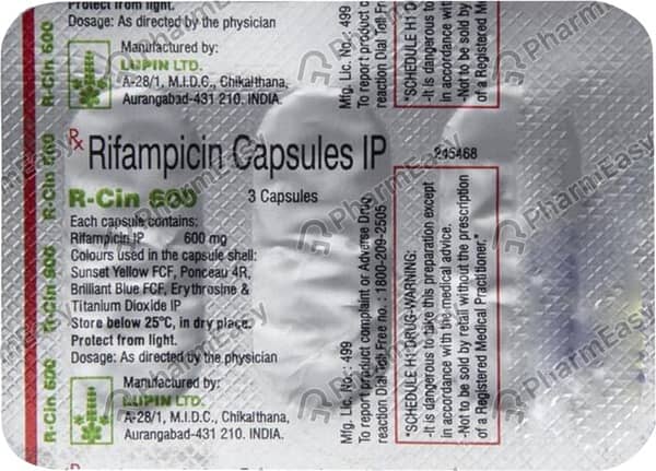 R Cin 600mg Strip Of 3 Capsules