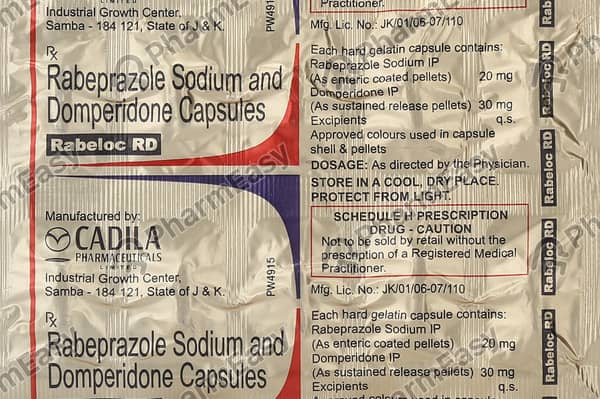Rabeloc Rd 20/30mg Strip Of 10 Capsules