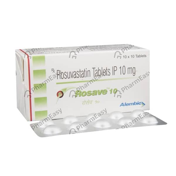Rosave 10mg Strip Of 10 Tablets