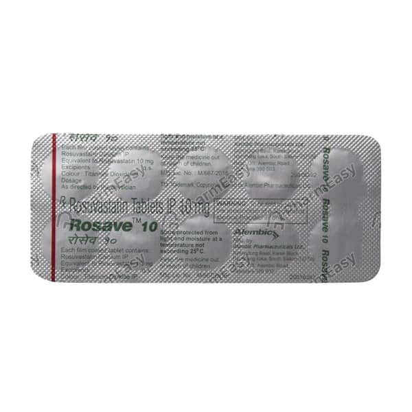Rosave 10mg Strip Of 10 Tablets