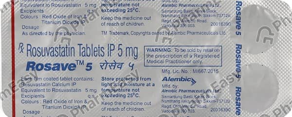 Rosave 5mg Strip Of 10 Tablets