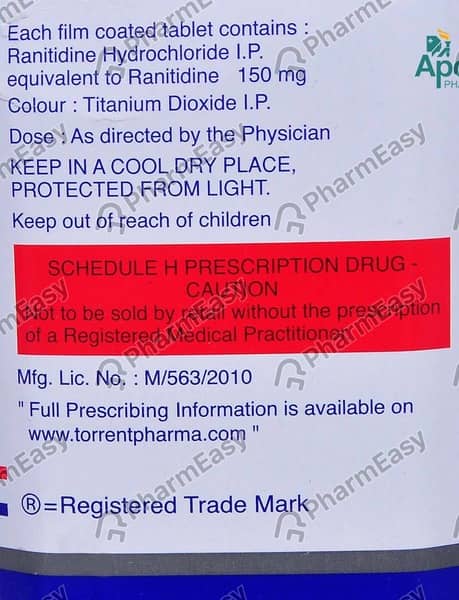 Ranitin 150mg Strip Of 30 Tablets