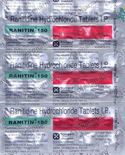 Ranitin 150mg Strip Of 30 Tablets