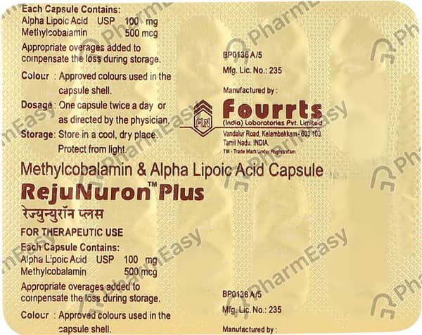 Rejunuron Plus Strip Of 10 Capsules