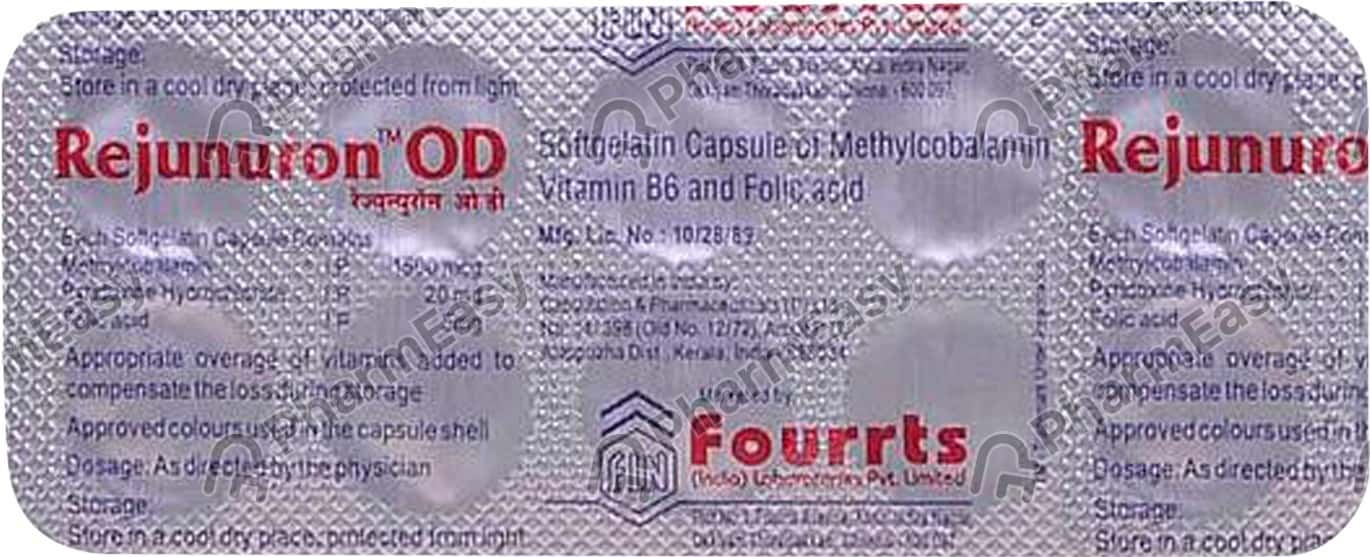 Rejunuron Od Strip Of 10 Capsules