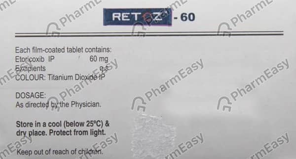 Retoz 60mg Strip Of 10 Tablets