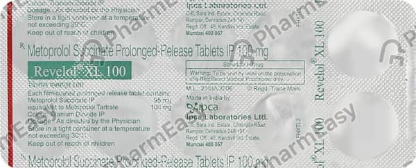 Revelol Xl 100Mg Strip Of 10 Tablets