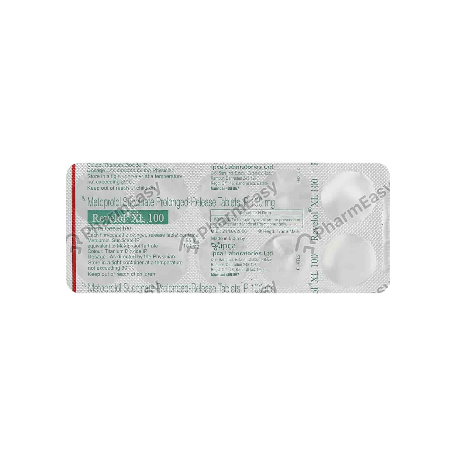 Revelol Xl 100mg Tab Uses, Side Effects, Dosage, Composition & Price