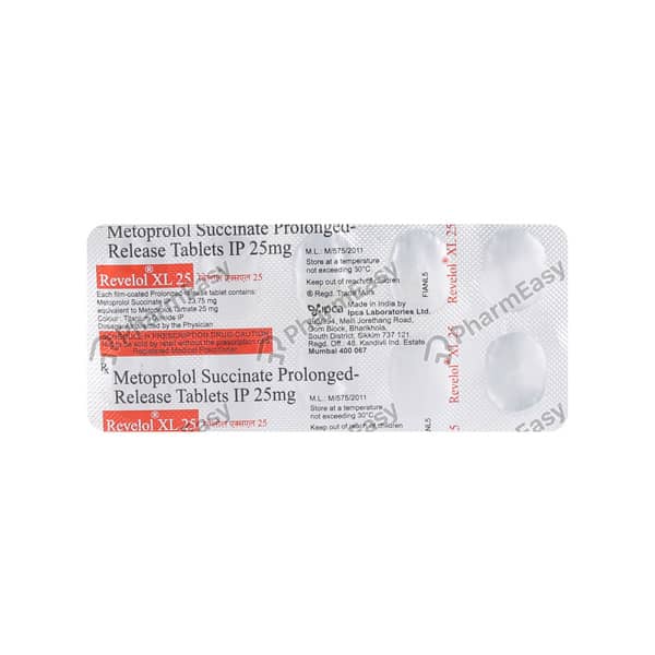 Revelol Xl 25mg Strip Of 10 Tablets