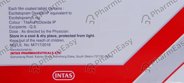Rexipra 5mg Strip Of 10 Tablets