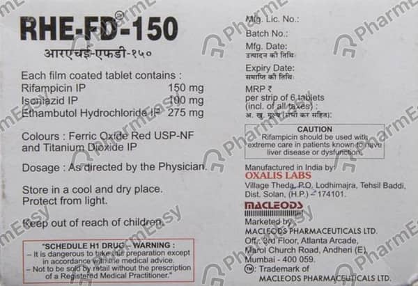 Rhe Fd 150Mg Strip Of 6 Tablets
