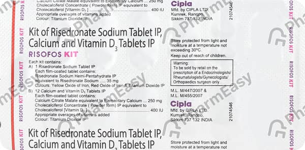 Risofos Strip Of 13 Tablet Combikit