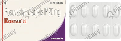 Rostar 20mg Strip Of 10 Tablets