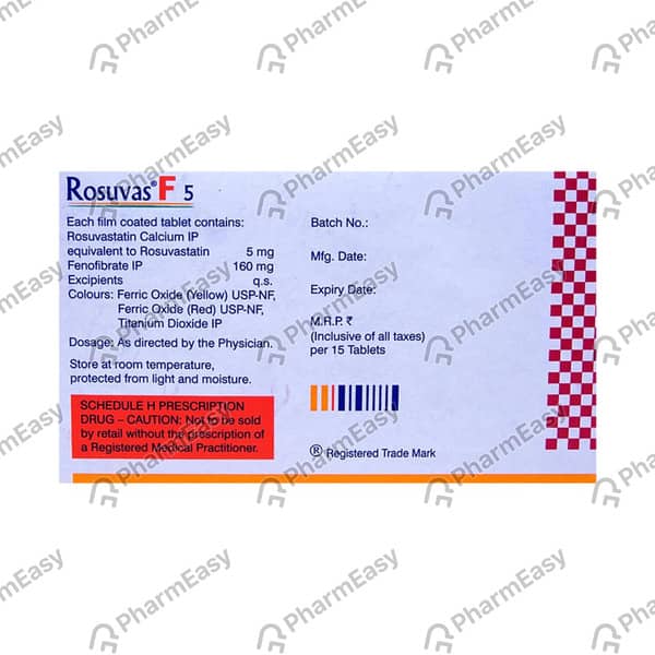 Rosuvas F 5mg Tablet