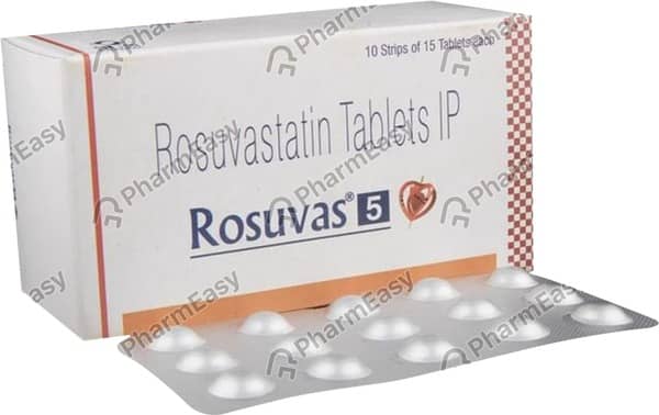 Rosuvas 5mg Strip Of 10 Tablets
