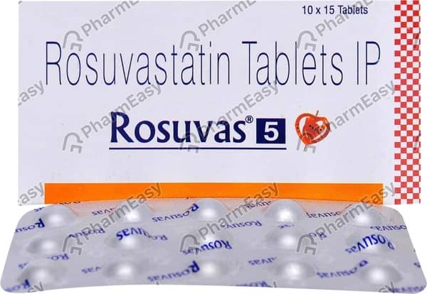 Rosuvas 5mg Strip Of 10 Tablets