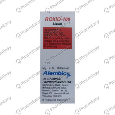 Roxid 100mg Mint Flavour Bottle Of 30ml Oral Liquid