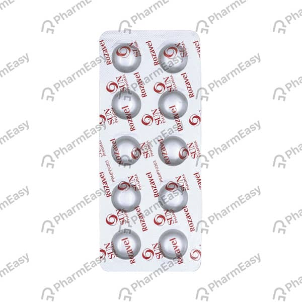 रोज़ावेल 20एमजी की स्ट्रिप 10 टैबलेट्स