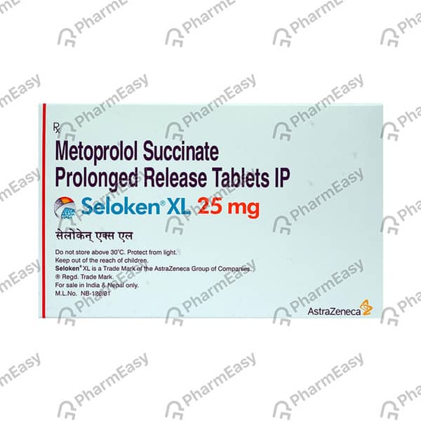 Seloken Xl 25mg Strip Of 15 Tablets