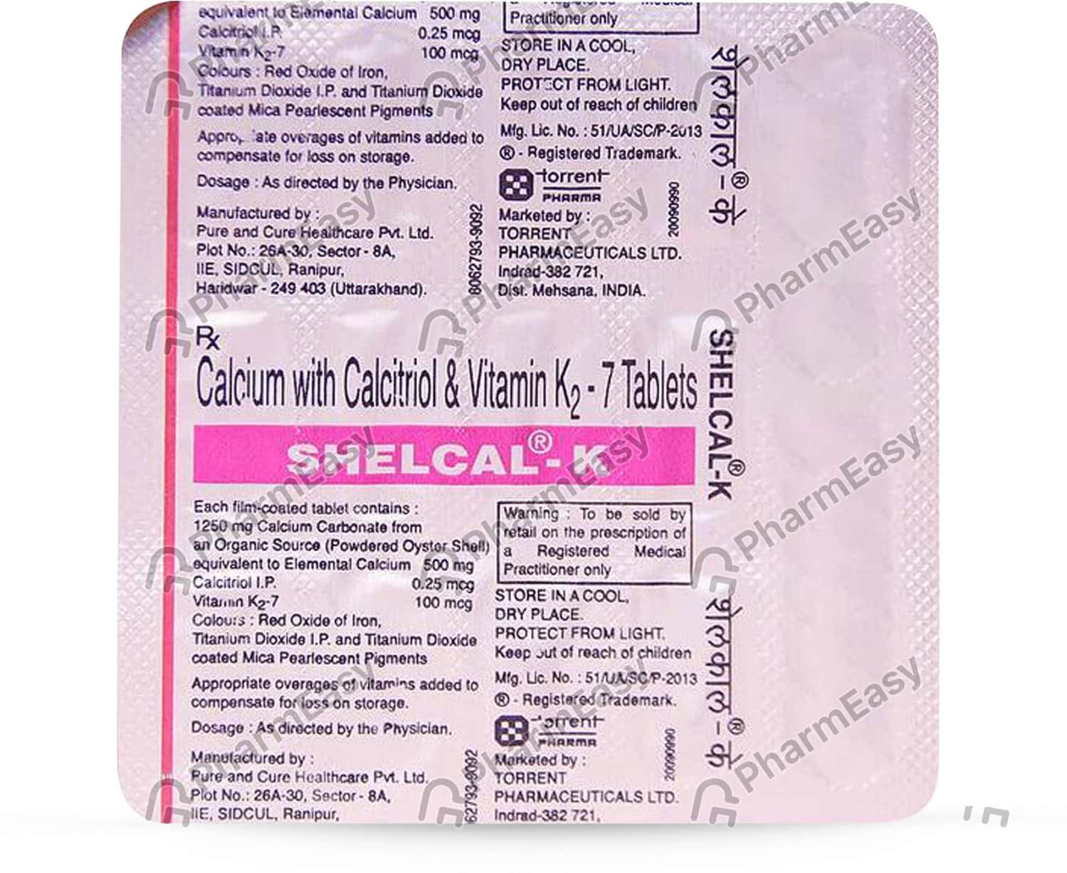 Shelcal K Strip Of 15 Tablets: Uses, Side Effects, Price & Dosage ...