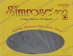 SIMROSE 500MG STRIP OF 15 SOFT GELATIN CAPSULES