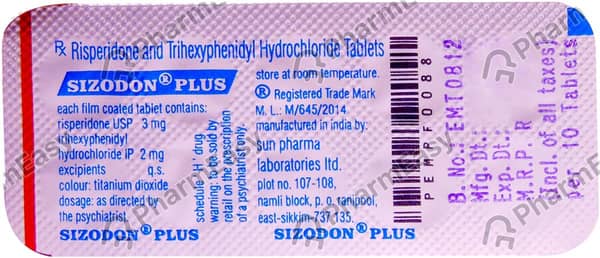 Sizodon Plus Strip Of 10 Tablets
