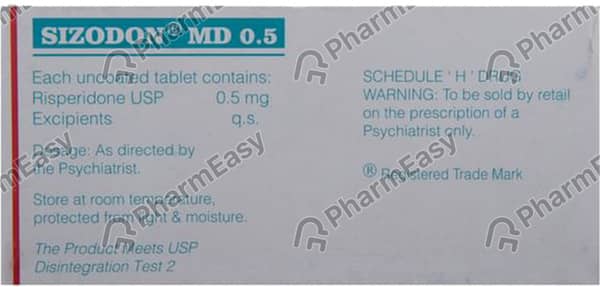 Sizodon Md 0.5mg Strip Of 10 Tablets