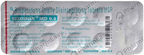Sizodon Md 0.5mg Strip Of 10 Tablets