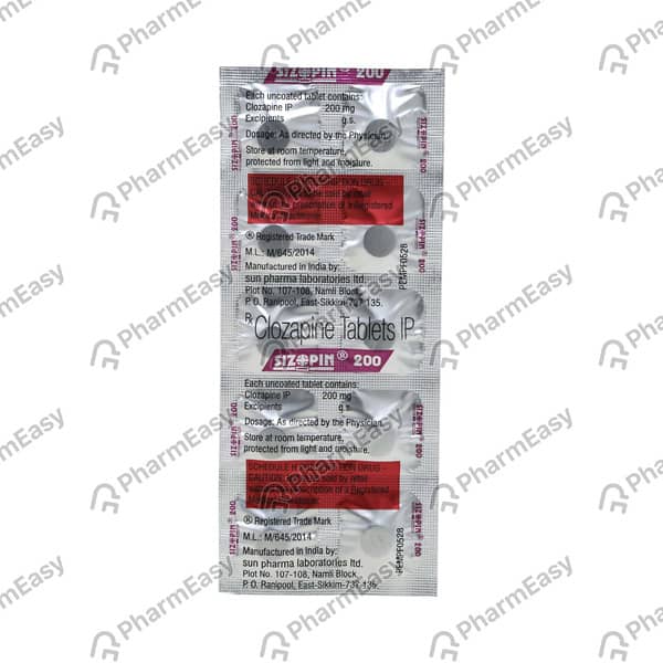 Sizopin 200mg Strip Of 10 Tablets