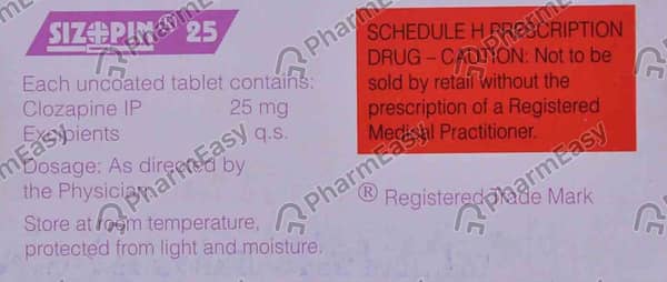 Sizopin 25mg Strip Of 10 Tablets