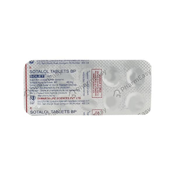 Solet 40Mg Strip Of 10 Tablets