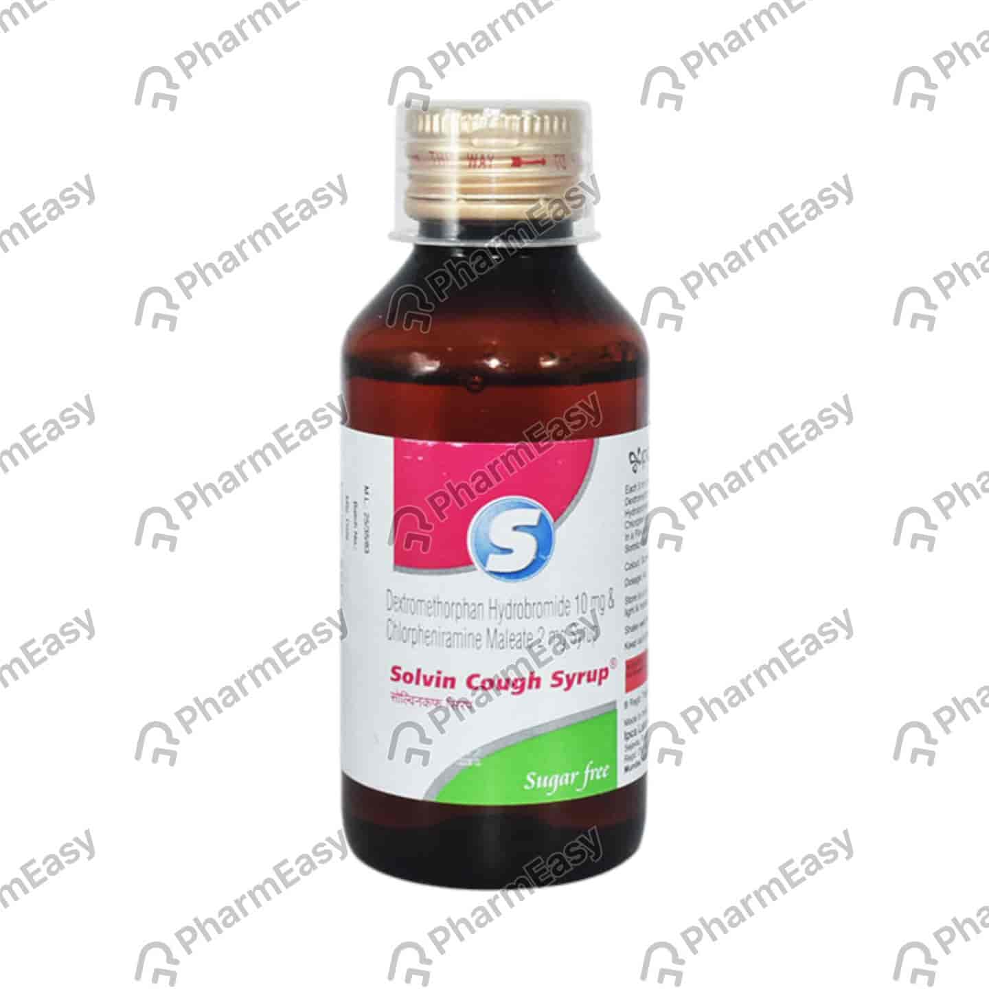 Solvin Sugar Free Bottle Of 100ml Cough Syrup