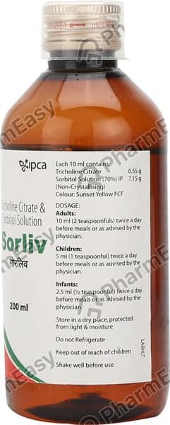 Sorliv Bottle Of 200ml Solution