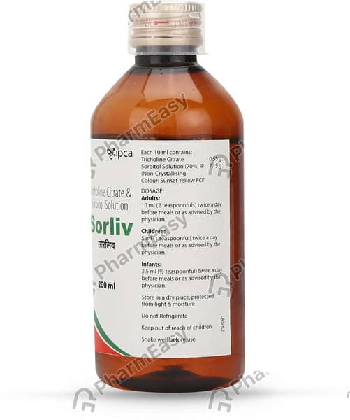 Sorliv Bottle Of 200ml Solution