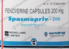 SPASMOPRIV 200MG STRIP OF 10 CAPSULES