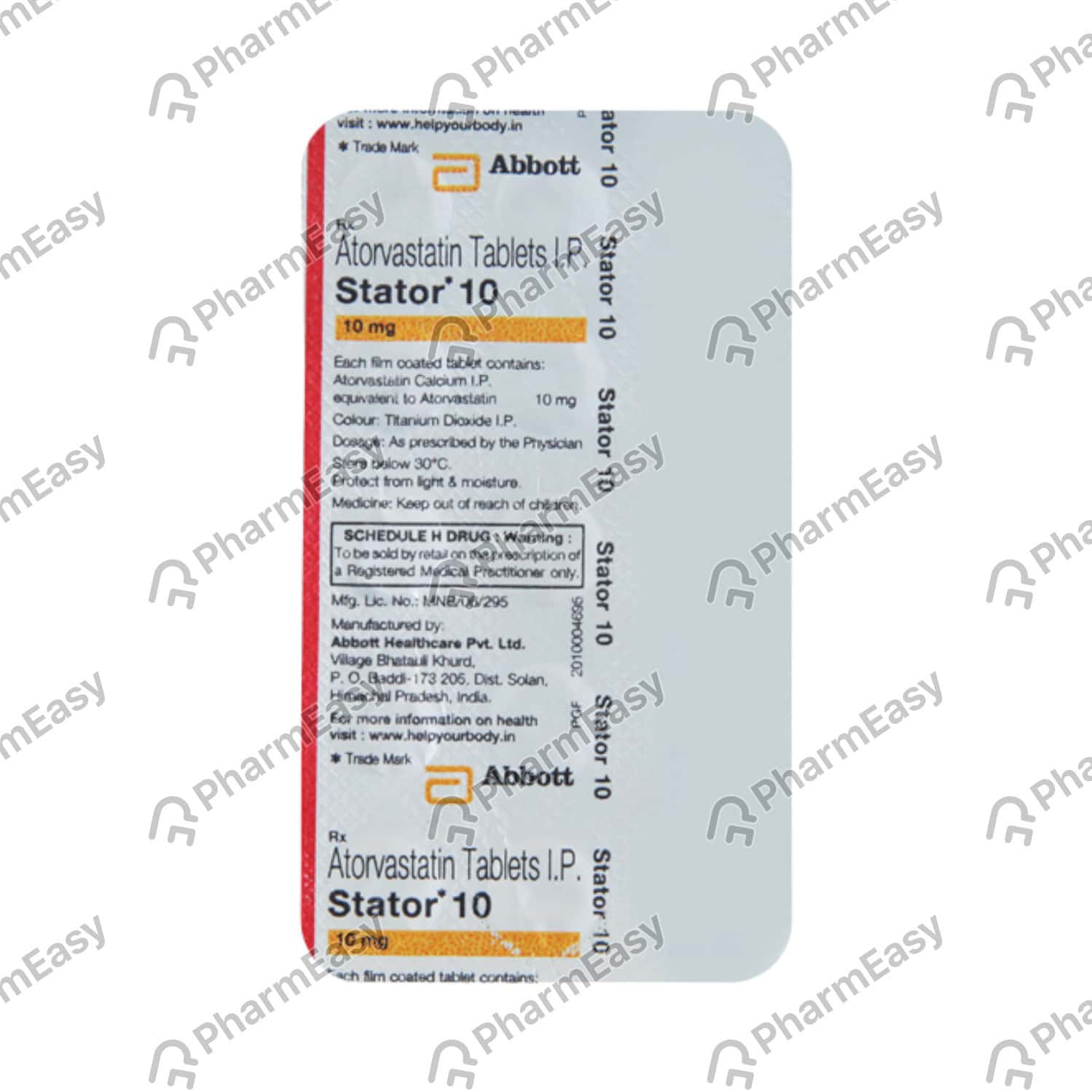 Stator 10 MG Tablet (10) Uses, Side Effects, Price & Dosage PharmEasy